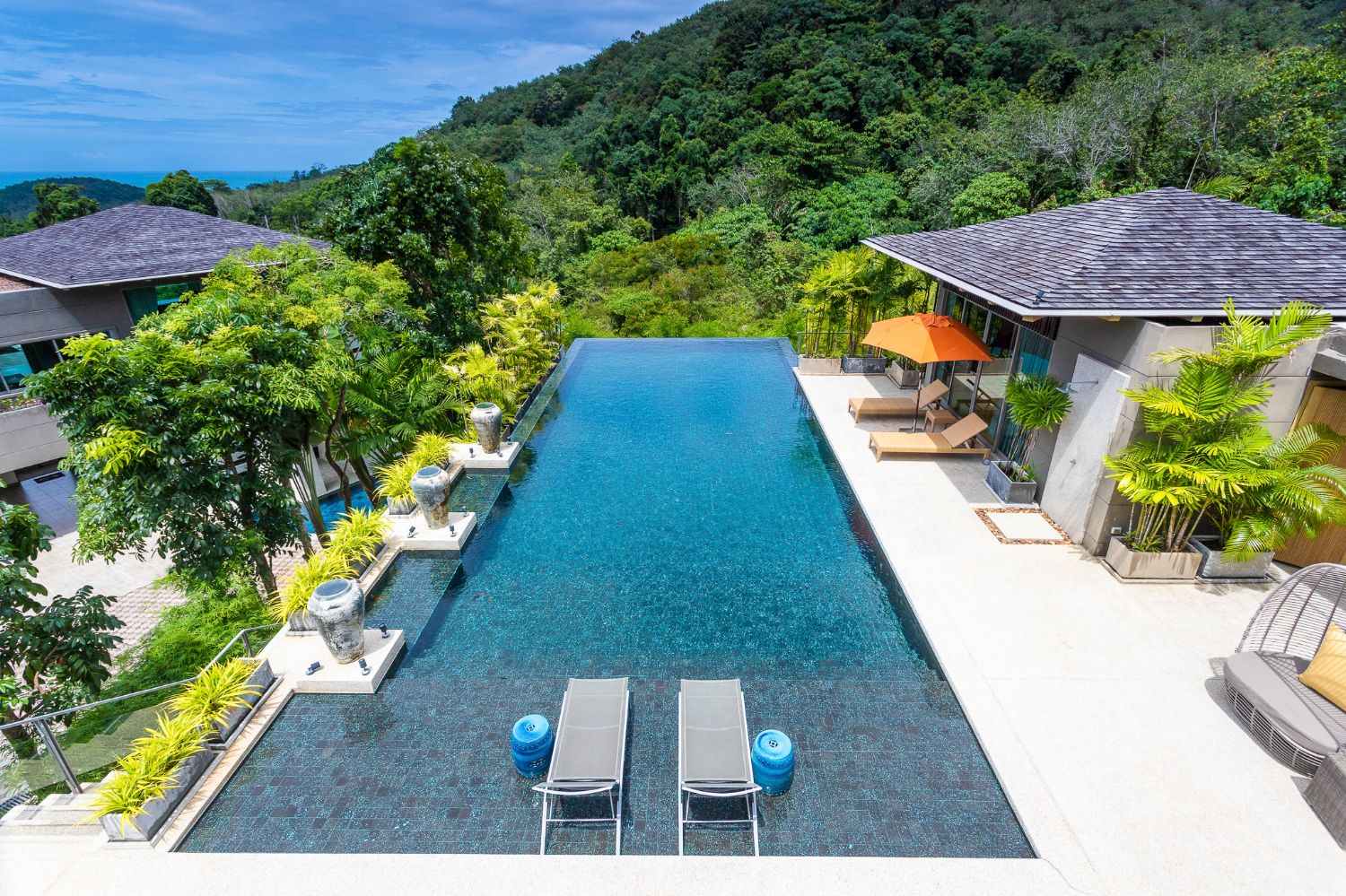 Overlooking to the Mountain 7 Bedrooms Private Pool Villa for RENT in Layan
