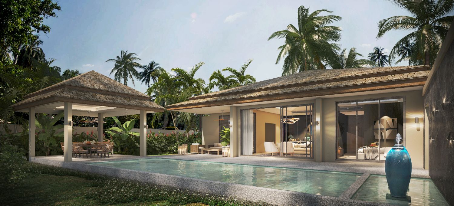 Tropical Private Pool Villas in Thep Krasattri Phuket for Sales
