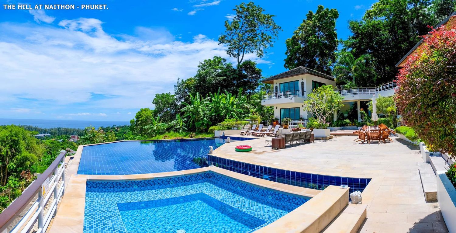 🌟Overlooking to the Hill and Ocean View Private Pool Villa in Naithon🌟